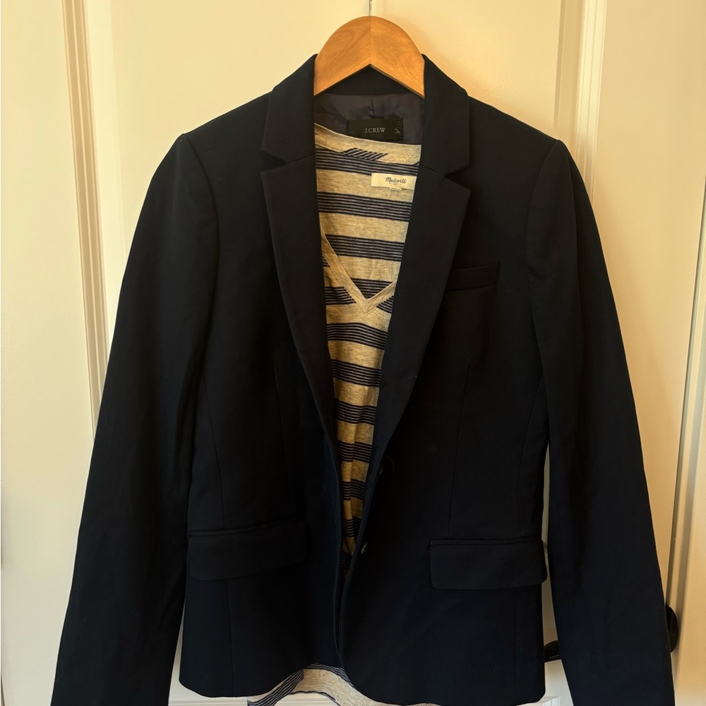 J.Crew Navy Blue Blazer – Size 8